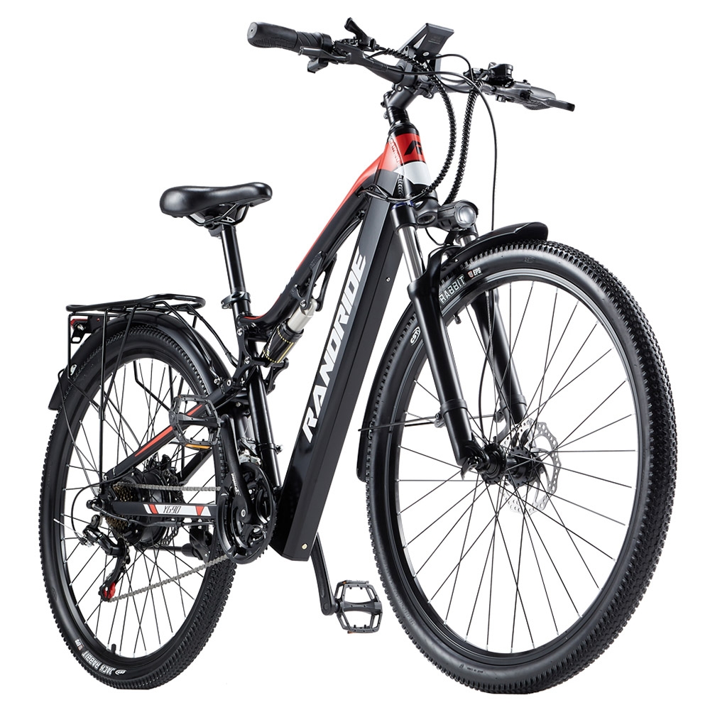 RANDRIDE YG90B-29 Electric Bike 1000W Motor 48V 17Ah Battery 29*2 1 inch Tires 45km/h Max Speed 40-50km Range Hydraulic D