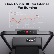SYSURO S1L MIX Walking Pad Treadmill  2 5HP Motor  0 6-6 2MPH Speed  HIIT Mode  9% Incline  5-Layer Running Belt   45dB Quiet  