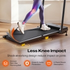 SYSURO S1L MIX Walking Pad Treadmill  2 5HP Motor  0 6-6 2MPH Speed  HIIT Mode  9% Incline  5-Layer Running Belt   45dB Quiet  