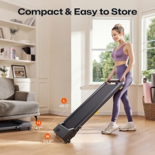 SYSURO S1L MIX Walking Pad Treadmill  2 5HP Motor  0 6-6 2MPH Speed  HIIT Mode  9% Incline  5-Layer Running Belt   45dB Quiet  