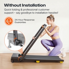 SYSURO S1L MIX Walking Pad Treadmill  2 5HP Motor  0 6-6 2MPH Speed  HIIT Mode  9% Incline  5-Layer Running Belt   45dB Quiet  