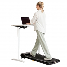 SYSURO S1L MIX Walking Pad Treadmill  2 5HP Motor  0 6-6 2MPH Speed  HIIT Mode  9% Incline  5-Layer Running Belt   45dB Quiet  