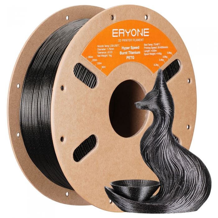 ERYONE High Speed PETG Filament  1kg - Burnt Titanium Dark Gold