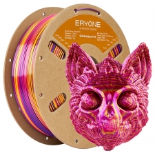 ERYONE Silk Twist Rainbow PLA Filament 1kg - Inferno  Red