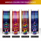 ERYONE Silk Twist Rainbow PLA Filament 1kg - Inferno  Red