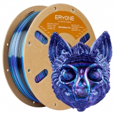 ERYONE Silk Twist Rainbow PLA Filament 1kg - Obsidian  Black