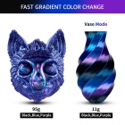 ERYONE Silk Twist Rainbow PLA Filament 1kg - Obsidian  Black