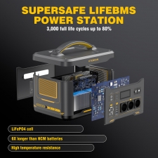 VTOMAN Jump 2200 Portable Power Station  1548Wh LiFePO4 Battery  2200W AC Output  Expandable to 3096Wh
