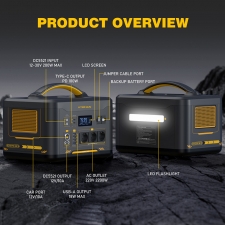 VTOMAN Jump 2200 Portable Power Station  1548Wh LiFePO4 Battery  2200W AC Output  Expandable to 3096Wh