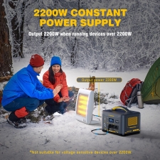 VTOMAN Jump 2200 Portable Power Station  1548Wh LiFePO4 Battery  2200W AC Output  Expandable to 3096Wh
