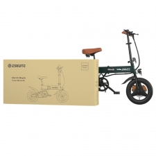 ESKUTE F200 Folding Electric Bike  250W Motor  36V 7 8Ah Battery  14 inch Tires  25km/h Max Speed  50km Range  Mechanical Disc 