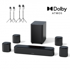 Ultimea Aura A60 7 1 Soundbar   2 Pair * Steady 310 Speaker Stands  Smart APP 
