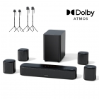 Ultimea Aura A60 7 1 Soundbar   2 Pair * Steady 310 Speaker Stands  Smart APP 