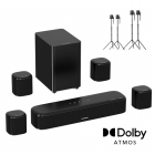 Ultimea Aura A60 7 1 Soundbar   2 Pair * Steady 310 Speaker Stands  Smart APP 