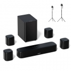Ultimea Aura A40 7 1 Soundbar   1 * Pair Steady 310 Speaker Stands  App Control  10 Bands Equalizer Settings  121 Preset EQ Mat