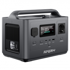AFERIY P040 Portable Power Station  400W 256Wh Outdoor Generator  5 Outputs  1 2H Full Charge  3500  Cycles LiFePO₄ Battery -