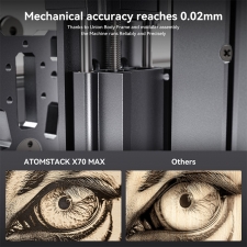 AtomStack X70 Max 70W Laser Engraver  0 02mm Accuracy  Auto Focus  800x850mm