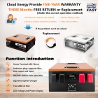 Cloudenergy 24V 150Ah LiFePO4 Battery Pack  3840Wh Energy  6000  Cycles  Built-in 100A BMS