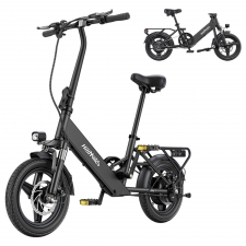 HillMiles Mile 1 Electric Bike  250W Motor  36V 10 4Ah Battery  14 inch Tires  25km/h Max Speed  60km Range  Mechanical Disc Br