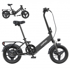 HillMiles Mile 1 Electric Bike  250W Motor  36V 10 4Ah Battery  14 inch Tires  25km/h Max Speed  60km Range  Mechanical Disc Br