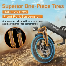 HillMiles Mile 1 Electric Bike  250W Motor  36V 10 4Ah Battery  14 inch Tires  25km/h Max Speed  60km Range  Mechanical Disc Br