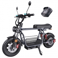 iScooter DX5 Electric Scooter  1500W Motor  48V 15 6Ah Battery  15 inch Tubeless Tires  55km/h Max Speed  72km Range  Front 