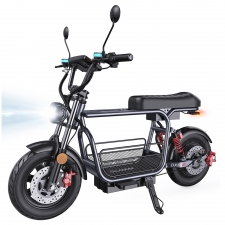 iScooter DX5 Electric Scooter  1500W Motor  48V 15 6Ah Battery  15 inch Tubeless Tires  55km/h Max Speed  72km Range  Front 