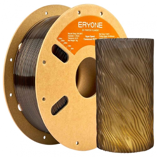 ERYONE High Speed Translucent PETG Filament  1kg - Smoky