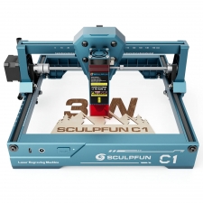 SCULPFUN C1 3W Mini Laser Engraver  10000mm/min  Engraving Area 150*130mm  0 04mm Ultra-Fine Compressed Spot  100nm-500nm Effec