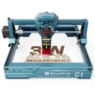 SCULPFUN C1 3W Mini Laser Engraver  10000mm/min  Engraving Area 150*130mm  0 04mm Ultra-Fine Compressed Spot  100nm-500nm Effec