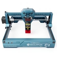 SCULPFUN C1 3W Mini Laser Engraver  10000mm/min  Engraving Area 150*130mm  0 04mm Ultra-Fine Compressed Spot  100nm-500nm Effec