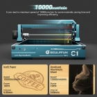 SCULPFUN C1 3W Mini Laser Engraver  10000mm/min  Engraving Area 150*130mm  0 04mm Ultra-Fine Compressed Spot  100nm-500nm Effec