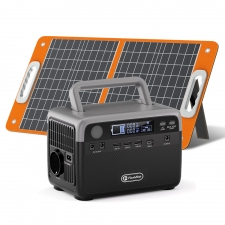 Flashfish BP030B 300W Portable Power Station  230 4 Wh LiFePO4 Battery  600W Surge  AC Outlets  Pass-through Charging  Solar Ge