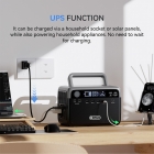 Flashfish BP030B 300W Portable Power Station  230 4 Wh LiFePO4 Battery  600W Surge  AC Outlets  Pass-through Charging  Solar Ge