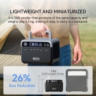 Flashfish BP030B 300W Portable Power Station  230 4 Wh LiFePO4 Battery  600W Surge  AC Outlets  Pass-through Charging  Solar Ge