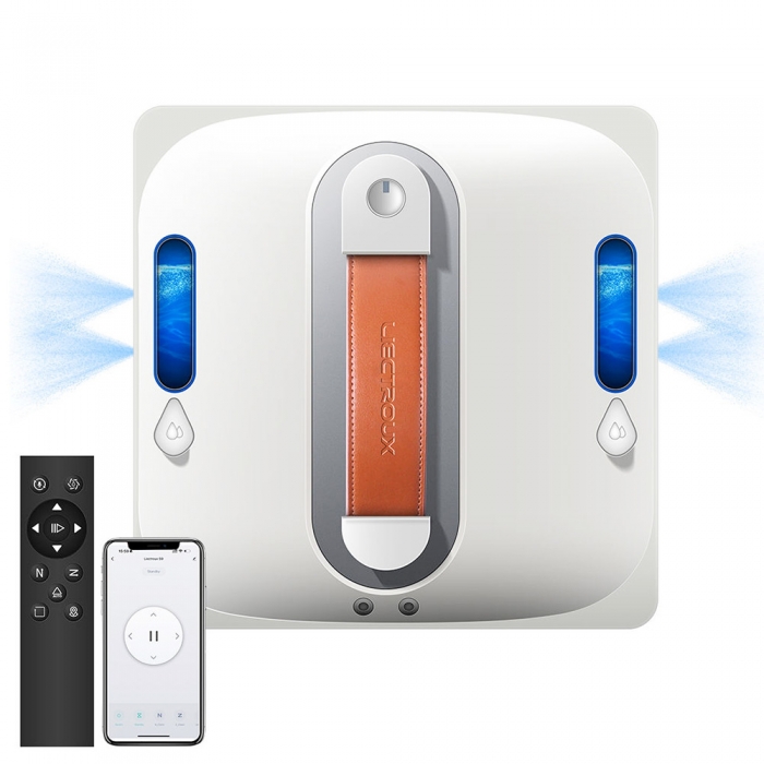 Liectroux S11 Window Cleaning Robot  8000Pa Strong Suction  4-Way Auto Water Spray  Intelligent Navigation with Multiple Cleani