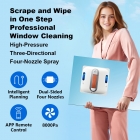 Liectroux S11 Window Cleaning Robot  8000Pa Strong Suction  4-Way Auto Water Spray  Intelligent Navigation with Multiple Cleani