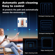 Liectroux S11 Window Cleaning Robot  8000Pa Strong Suction  4-Way Auto Water Spray  Intelligent Navigation with Multiple Cleani