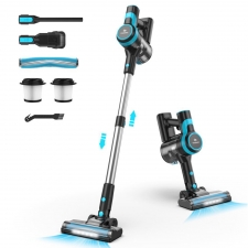 TASVAC V600 Cordless Vacuum Cleaner  28KPa Powerful Suction Stick Vacuum with 120 000 RPM Brushless Motor  LED Floor Brush  45 