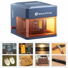 SCULPFUN iCube Ultra Dual 12W 1 2W Laser Engraver  10000mm/min Speed  150x135mm Working Area  Built-in Smoke Filter  4 Light Mo