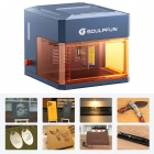 SCULPFUN iCube Ultra Dual 12W 1 2W Laser Engraver  10000mm/min Speed  150x135mm Working Area  Built-in Smoke Filter  4 Light Mo
