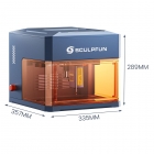SCULPFUN iCube Ultra Dual 12W 1 2W Laser Engraver  10000mm/min Speed  150x135mm Working Area  Built-in Smoke Filter  4 Light Mo