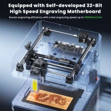 SCULPFUN iCube Ultra Dual 12W 1 2W Laser Engraver  10000mm/min Speed  150x135mm Working Area  Built-in Smoke Filter  4 Light Mo