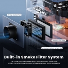 SCULPFUN iCube Ultra Dual 12W 1 2W Laser Engraver  10000mm/min Speed  150x135mm Working Area  Built-in Smoke Filter  4 Light Mo