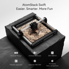 ATOMSTACK Swift 7W Laser Engraver  10000mm/min Speed  0 1mm Precision  0 08x0 04mm Laser Spot  300x300mm Working Area  Accessor