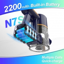 Powaert N7S Cordless Stick Vacuum  6-Cell Battery  99% HEPA Filter  LED Power Brush for Pet Hair  Carpet  Floor
