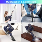 Powaert N7S Cordless Stick Vacuum  6-Cell Battery  99% HEPA Filter  LED Power Brush for Pet Hair  Carpet  Floor
