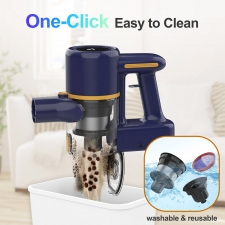 Powaert N7S Cordless Stick Vacuum  6-Cell Battery  99% HEPA Filter  LED Power Brush for Pet Hair  Carpet  Floor