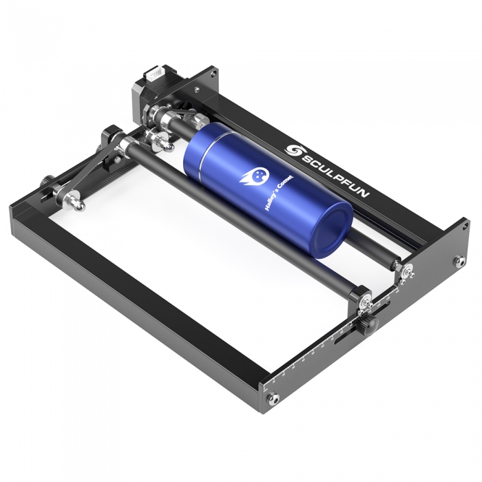 Sculpfun Laser Rotary Roller Laser Engraver Y-axis Rotary with 360°Rotating for Laser Engraving Cylindrical Objects Cans