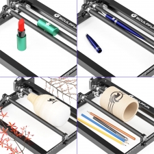 Sculpfun Laser Rotary Roller Laser Engraver Y-axis Rotary with 360°Rotating for Laser Engraving Cylindrical Objects Cans